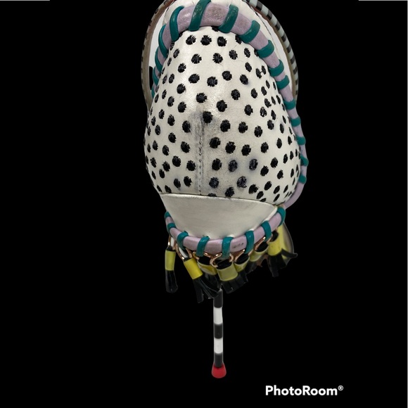 Multi color Sophia Webster Solange tassel fringe leather pumps size 40 - Picture 9 of 14